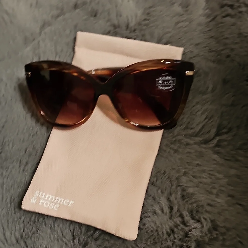 Summer & Rose Tortoise Cat-Eye Sunglasses